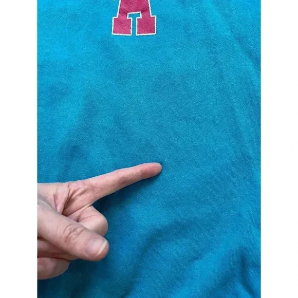 Vintage 80s Minnesota Crewneck Sweatshirt Bright Blue - Picture 10 of 11